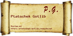 Ptatschek Gotlib névjegykártya